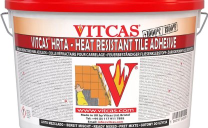 High-temperature adhesive - for fireplaces and cookers